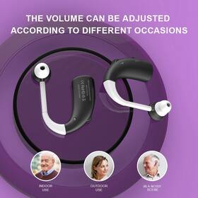 Vocomaxa 527876291047 Hearing Aid Rechargeable Personal Sound Amplifier Discreet In-ear Design