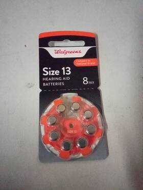 Wallgreens 049022511903 10 Packs Walgreens Size 13 Orange Hearing Aid Batteries Mercury Free
