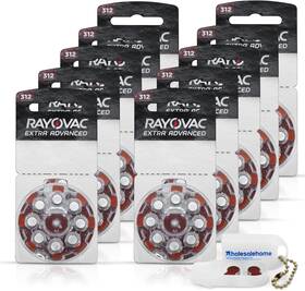 Wholesalehome 445038934911 Hearing Aid Batteries Size 312 80 Extra Advanced Mercury-free With Ba