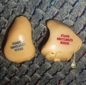 Widex 08f14623 Flash Beige In-the-ear Ite Battery Hearing Aid Pair For Both Ears