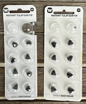 40720159000 Widex Instant Tulip Ear-tip Size Medium Quantity 16 Dome Pieces Open Box Read
