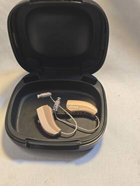 Eft-440 Widex Digital Hearing Aid Pair Batteries Incl Case Tested Working Ready
