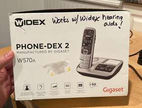 W570a Widex Phone-dex 2 For Hearing Aids By Gigaset - Used With Writing On Front