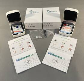 T12l Wihear T12r Hearing Aids With Batteries And Inst Accessories
