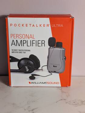 Williams Sound 707976050076 Pocketalker Ultra Personal Amplifier Model Pkt D1 New In Box