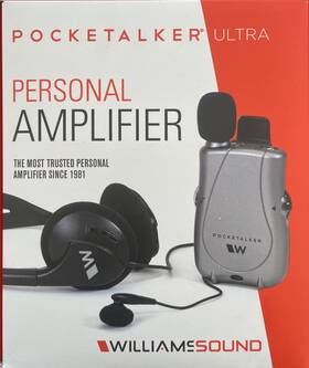 Ws-pktd1-h21 Williams Sound Pocketalker Ultra Duo Deluxe Folding Headphone And Mini Earbud Ws-pktd1-h21 Williams Sound Pocketalker Ultra Duo Deluxe Folding Headphone And Mini Earbud