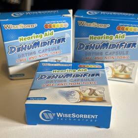 Wisrsorb 810669031945 3 Boxes Hearing Aid Drying Capsules Tablets Dryer Bricks Desiccant Dehumidifier