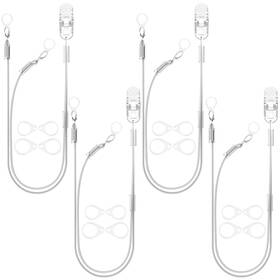 Bteclip-dual-03 Yorksound Set Of 4 Hearing Aid Clips Adjustable Lanyard Antilost Bteclip-dual-03 Yorksound Set Of 4 Hearing Aid Clips Adjustable Lanyard Antilost