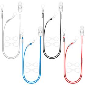Bteclip-dual-4c Yorksound Set Of 4 Hearing Aid Clips Adjustable Lanyard Antilost Bteclip-dual-4c Yorksound Set Of 4 Hearing Aid Clips Adjustable Lanyard Antilost