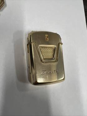 2066301 Zenith Vtg Premier The Royalty Of Hearing Aid Device Gold Tone #2066301 Untested