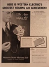 Western Electric Hearing Aids Vintage 1947 Folio Ent Medical Print Ad. Fixed Price $10.85.