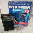 Vintage Whisper 2000 Sound Modulator Hearing Amplification Tested. Fixed Price $10.00.