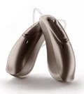 Phonak Audeo Lumity L90 Pair Chestnut Brown Hearing Aids + Charger. Fixed Price $1499.00.