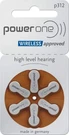 10 Packs (60 Batteries) German Powerone Size 312 Hearing Aid Batteries, Exp 2029. Fixed Price $19.99.