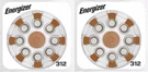 Energizer Size 312, PR41, P312 Hearing Aid (16 Batteries) Expires 2027. Fixed Price $15.99.