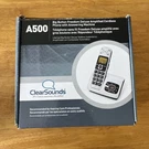 Clearsounds A500 Big Button Amplified Cordless Phone & Answering Machine. Fixed Price $21.00.