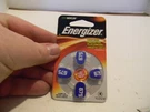 Nip (1) Pkg Energizer 675 Long Tabs Hearing Aid 4 To Pack Batteries Zero Mercury. Fixed Price $7.99.