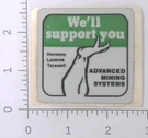 Advanced Mining Systems Harmony Lucerne Tazewell Virginia Sticker Decal. Fixed Price $7.95.