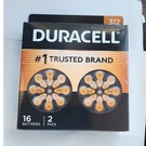 Duracell Size 312 Hearing Aid Batteries Zinc-air 1.45V 16 Count Pack. Fixed Price $14.99.