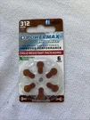 Powermax Hearing Aid Batteries Sz 312 1.4V Zinc Air (15 Packs Of 6) New. Fixed Price $30.00.