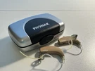 Pair Of Phonak Extra 311 Az Bte Hearing Aids Tan W/ Humidifier Case & Batteries. Fixed Price $84.99.