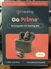 Go Hearing Prime Rechargeable Otc Aids Brand New Sealed. Fixed Price $140.00.
