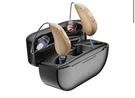 Wlu Rechargeable Hearing Aid Ric Beige Black With Case Both Ears. Fixed Price $130.00.