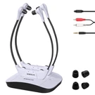 Simolio Digital 2.4GHZ Dual Wireless Tv Headsets For Hearing Imparied, New. Fixed Price $171.95.