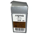 Signia 312 Hearing Aid Batteries Brown Tab Zinc Air 1.45V 40 Cells 10821478. Fixed Price $23.99.