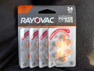 Rayovac Size 13 Hearing Aid Batteries Zinc-air 24 Pack Disposable 1.45V. Fixed Price $7.00.