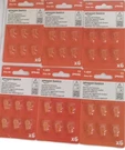Amazon Basics 6-PACK Hearing Aid Size 13 Zinc-air Batteries, 1.45 Volt, Orange. Fixed Price $10.00.