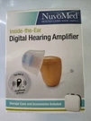 Nuvomed Inside-the-ear Hearing Amplifier With Case New & Sealed. Fixed Price $15.95.