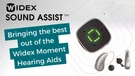 Widex Sound Assist Compatible With Moment Model. Fixed Price $225.00.