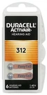 X Duracell Activair Hearing Aid Batteries 312 24607 6134 Bliste.... Fixed Price $5.09.