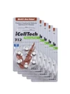 Icelltech Size 312 Hearing Aid Batteries Compare To Amazon Basics Pack 30 Count. Fixed Price $14.25.
