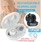 Pair A39 Hearing Aids Rechargeable Digital Sound Voice Mini Amplifier Us. Fixed Price $27.89.