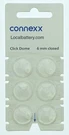 Siemens Connexx Click 6 Mm Closed For Ric Hearing Aids - Domes Each. Fixed Price $9.93.