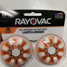 Rayovac Hearing Aid Batteries Size 13 For Advanced Devices 16 Count. Fixed Price $8.00.