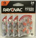 Rayovac Hearing Aid BATTERIES-24 Pack Size 13-EXPIRATION Date Nov 2028. Fixed Price $8.99.