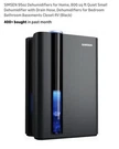 Simsen 95OZ Dehumidifier For Home 800 Sq Ft With Hose Reusable Filter. Fixed Price $45.00.