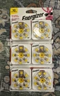 Energizer-size Hearing Aid Batteries AZ10DP-32 Per PACK/96 Total Exp 8/25. Fixed Price $20.00.