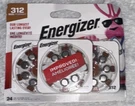 Energizer 312 1.45V Zinc Air Hearing Aid Batteries 24 Count Exp 09/2026. Fixed Price $10.95.