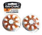 Rayovac Hearing Aid Batteries Size 13 Orange 2 - 8 Packs 16. Fixed Price $8.40.