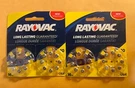 2X16PK Rayovac Type 10 Hearing Aid Batteries. Exp Jun 20 Up.. Fixed Price $8.99.