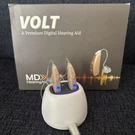 Volt Md Hearing Aids Set With Chargers Tested Works Cleaning Brush Box & Case. Fixed Price $134.99.