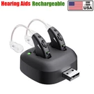 Jinghao 1 Pair Rechargeable Hearing Aid Sound Device Amplifier Us. Fixed Price $22.90.