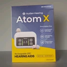 Audien Hearing Aids Atom Rechargeable Bluetooth Brand New Box. Fixed Price $90.00.