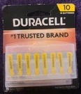 Duracell DA10B16ZM10 Easy Tab Hearing Aid Zinc Air Battery, Size, 1.4V, 95.... Fixed Price $9.99.