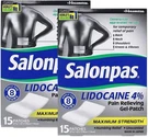 2 - Pack Salonpas With Lid 4% Pain Relieving Gel 15 Patches. Fixed Price $31.90.