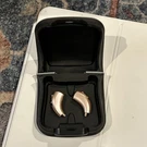 Audibel Start 1000 Bte Hearing Aid Pair Rose Gold Champagne Hard Case. Fixed Price $125.00.